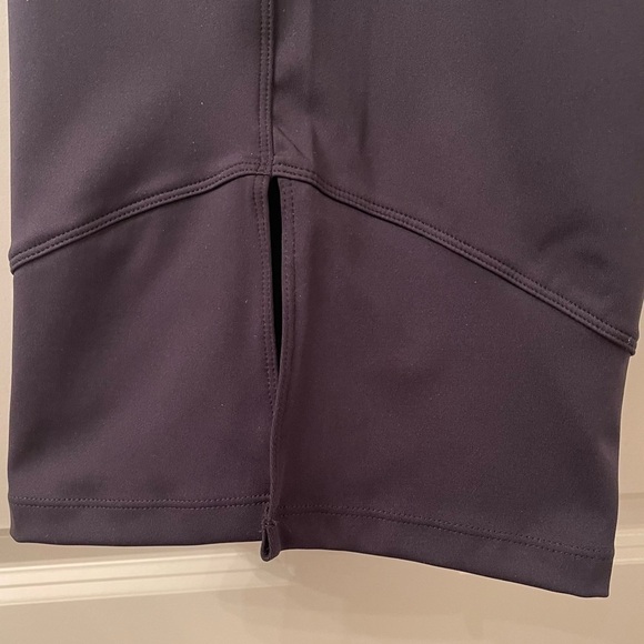 FIT For All Black Kick Side-Slit Flared Athletic Leggings Capris (Z10.7) - Picture 6 of 8